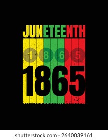 Juneteenth 1865 t-shirt design . Best quality t-shirt design