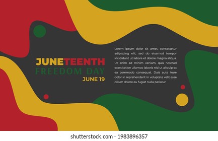 Juneteenth Abstract Background Backdrop Wallpaper Vector