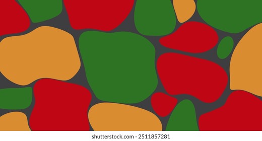 Juneteenth abstract background. black, red, yellow, green. Template design for banner, poster, web, social media.