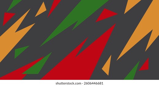 Juneteenth abstract background. black, red, yellow, green. Perfect for your design projects.