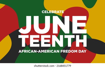 Juneteenth Background Design Banner Poster Greeting Stock Vector ...