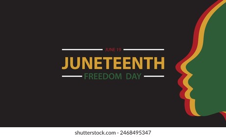 Juneteenth Background design,Juneteenth Freedom Day Abstract Background, Banner, Poster, Greeting Card.