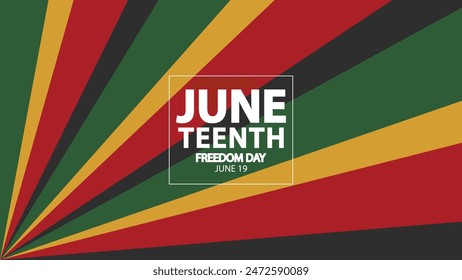 Juneteenth Background design,Juneteenth Freedom Day Abstract Background, Banner, Poster, Greeting Card.