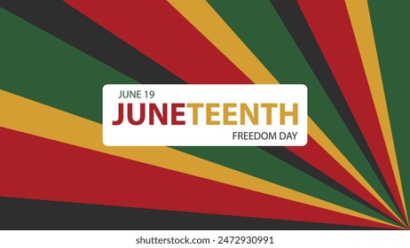 Juneteenth Background design,Juneteenth Freedom Day Abstract Background, Banner, Poster, Greeting Card.