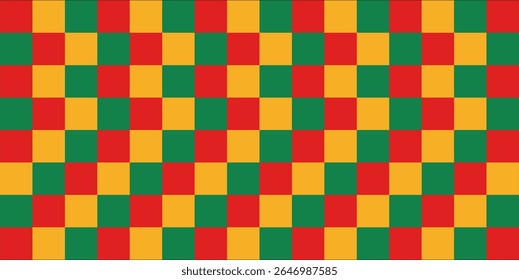 Fundo Juneteenth com quadrado aleatório. Dia da Liberdade. 19 de junho. Conceito de férias. Modelo para fundo com cores livres afro-americanas