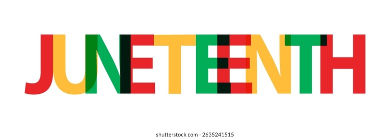 Juneteenth background text poster banner. Juneteenth Emancipation Day background. African American Independence Day. Vector illustration