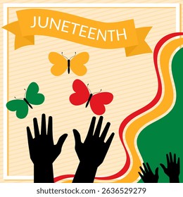 Juneteenth background theme. celebration. special day. vector illustration