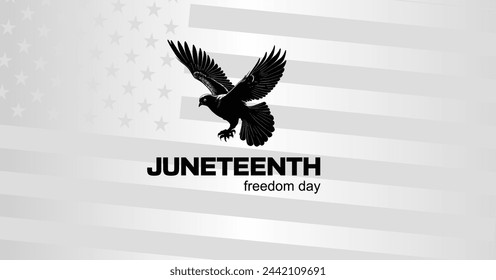 Juneteenth banner. Freedom day. Juneteenth Independence Day.	