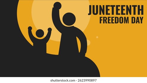 Juneteenth banner. Freedom day. Juneteenth Independence Day