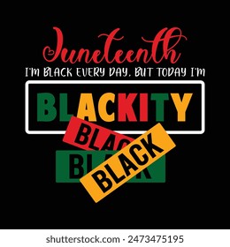 Juneteenth black 1865 T-shirt design 