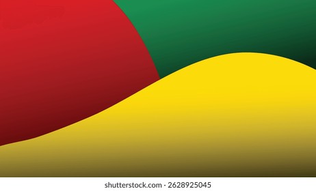 Juneteenth or Black History Month background vector stock illsutration. african style color red, yellow and green background for Juneteenth and black history month vector.