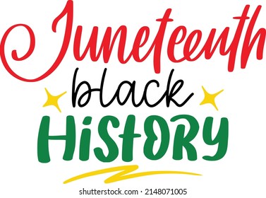 Juneteenth Black History Quotes. Juneteenth Lettering Quotes For Printable Poster, Tote Bag, Mugs, T-Shirt Design.
