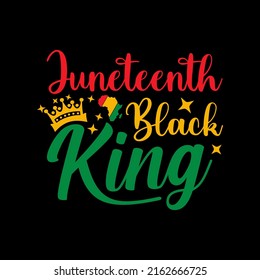 Juneteenth Black King Vector Illustration -  Juneteenth Celebrate Black Freedom. Good for t shirt print, card, poster, mug, and other gift design.