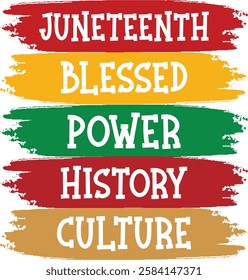 Juneteenth Blessed Power History Culture design - Black History T-shirt Design, Black History PNG DXF EPS,  African American t-shirt design, Black History bundle