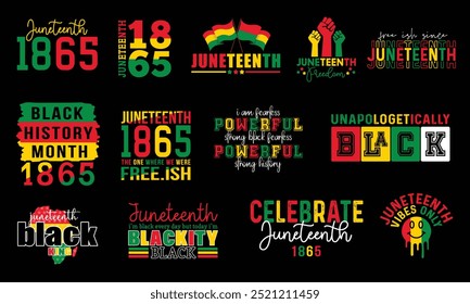 Juneteenth Bundle t-shirt design bundle African celebration design