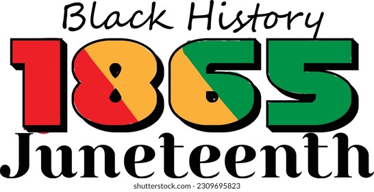 Juneteenth - Celebrate Freedom colorful vector typography design for print or use as poster, card, flyer or Banner