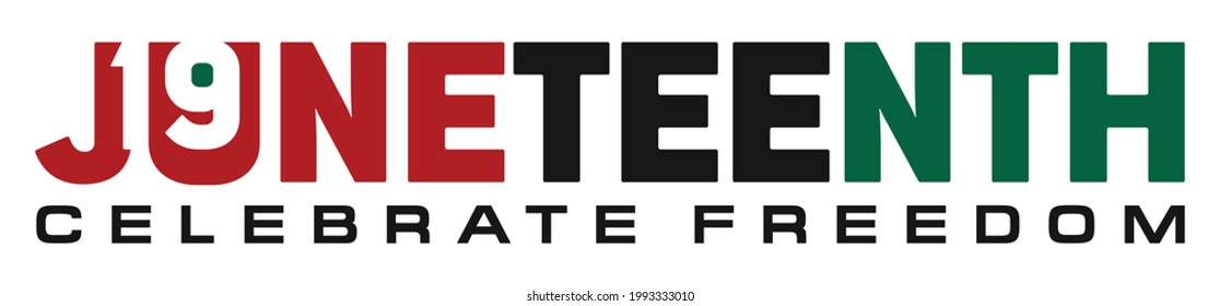 Juneteenth Celebrate Freedom Design of Banner. Independence or Emancipation day. celebrated in June 19. Vector Illustration for poster, greeting card, and background. 