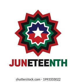Juneteenth Celebrate Freedom Design of Banner. Independence or Emancipation day. celebrated in June 19. Vector Illustration for poster, greeting card, and background. 