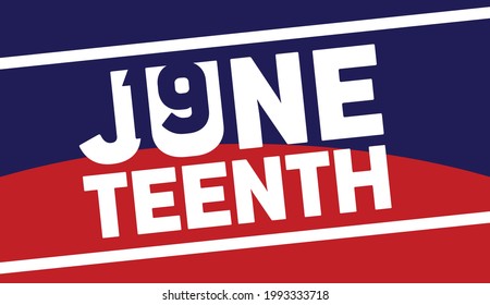 Juneteenth Celebrate Freedom Design of Banner. Independence or Emancipation day. celebrated in June 19. Vector Illustration for poster, greeting card, and background. 