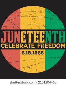 Juneteenth Celebrate Freedom T-shirt and Merchandise Design