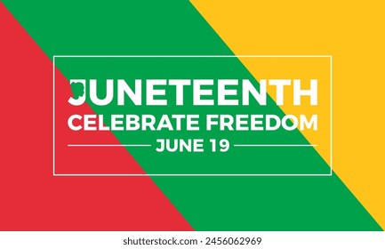 Juneteenth celebration vector illustration. African festival vector template for banner, card, background.
