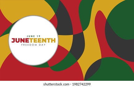 Juneteenth Color Abstract Background Pattern