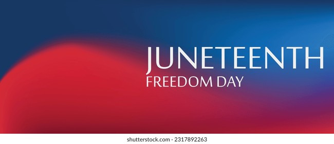 Juneteenth Color. Since 1865. Design of Banner. Black history month. EPS10 vector.