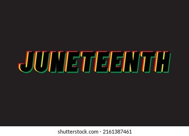 Decimoctavo mes de junio, diseño de tipografía colorida para imprimir o usar como afiche, tarjeta, volante o pancarta