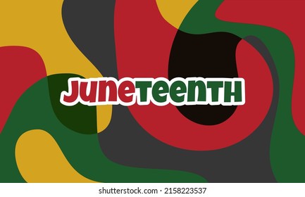 Juneteenth Colors Freedom Day Flag