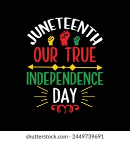 Juneteenth custom typography t shirt design, Juneteenth vector files, vector t-shirt files, t shirt cut files