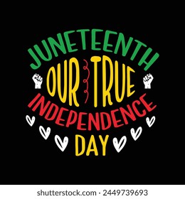 Juneteenth custom typography t shirt design, Juneteenth vector files, vector t-shirt files, t shirt cut files