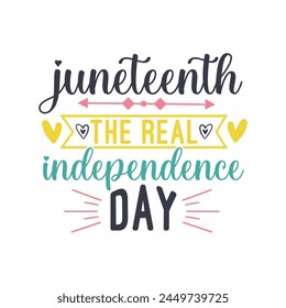 Juneteenth custom typography t shirt design, Juneteenth vector files, vector t-shirt files, t shirt cut files