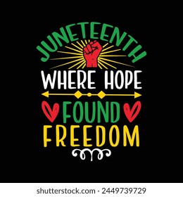 Juneteenth custom typography t shirt design, Juneteenth vector files, vector t-shirt files, t shirt cut files