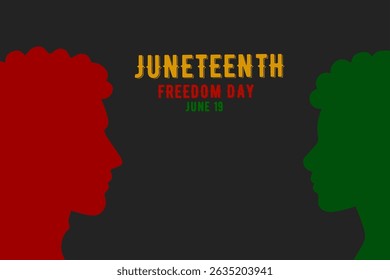 Juneteenth Day. African American Independence Day. Juneteenth holiday banner. Vector illustration