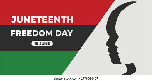 Juneteenth Day, celebration freedom, emancipation day in 19 june, African-American history and heritage.