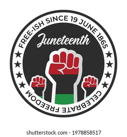 Juneteenth Day, celebration freedom, emancipation day in 19 june, African-American history and heritage.