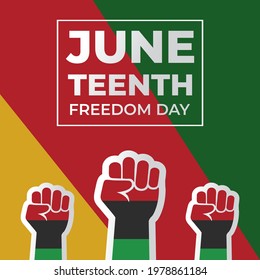 Juneteenth Day, celebration freedom, emancipation day in 19 june, African-American history and heritage.