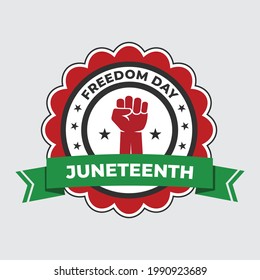 Juneteenth Day, celebration freedom, emancipation day in 19 june, African-American history and heritage.