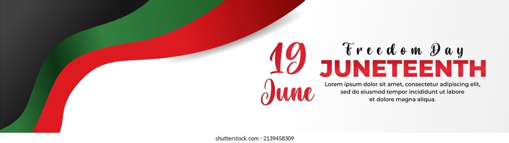 Juneteenth Day, celebration freedom, emancipation day in 19 june, African-American history and heritage.