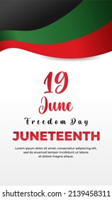 Juneteenth Day, celebration freedom, emancipation day in 19 june, African-American history and heritage.