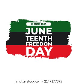 Juneteenth Day, celebration freedom, emancipation day in 19 june, African-American history and heritage.