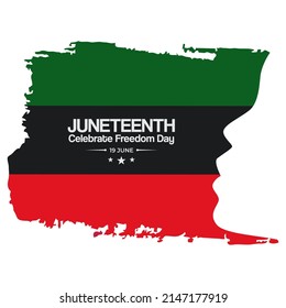 Juneteenth Day, celebration freedom, emancipation day in 19 june, African-American history and heritage.