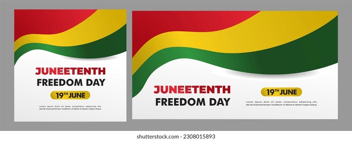 Juneteenth Day, celebration freedom, emancipation day in 19 june, African-American history and heritage.