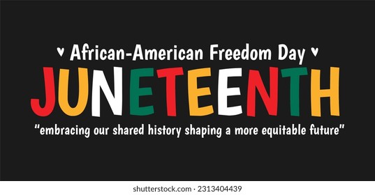 Juneteenth Day, celebration freedom, emancipation day in 19 june, African-American history and heritage.