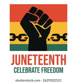 Juneteenth Day, celebration freedom, emancipation day in 19 june, African-American history and heritage.