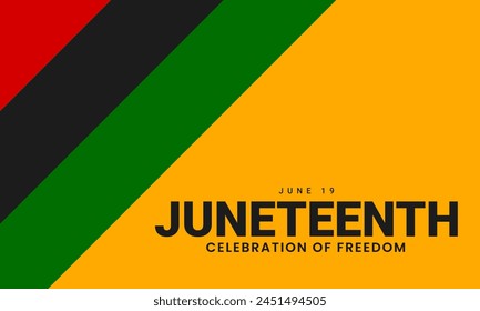 Juneteenth Day, celebration freedom. Juneteenth Independence Day, June 19. Vector illustration