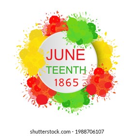Juneteenth Day concept vector poster, banner, web, app. Freedom day. American social event is celebrated in June 19th. Afro-american heritage month. Fighting for black rights illustration.