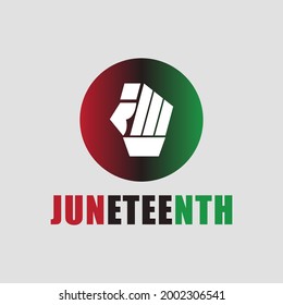 Juneteenth Day. Its icon celebrated freedom, American-African History and heritage