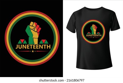 Juneteenth day T-shirt design, juneteenth 1865  t-shirt design today on juneteenth the day we celebrate t-shirt 