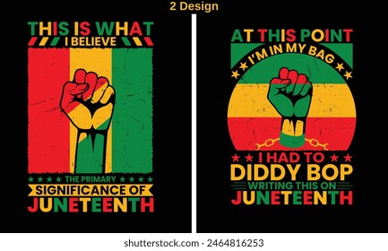 Juneteenth Day Tshirt Design Bundle